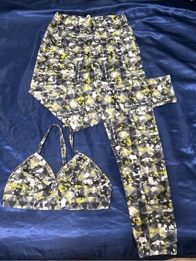 Camo Active Set - Yellow, Black & White